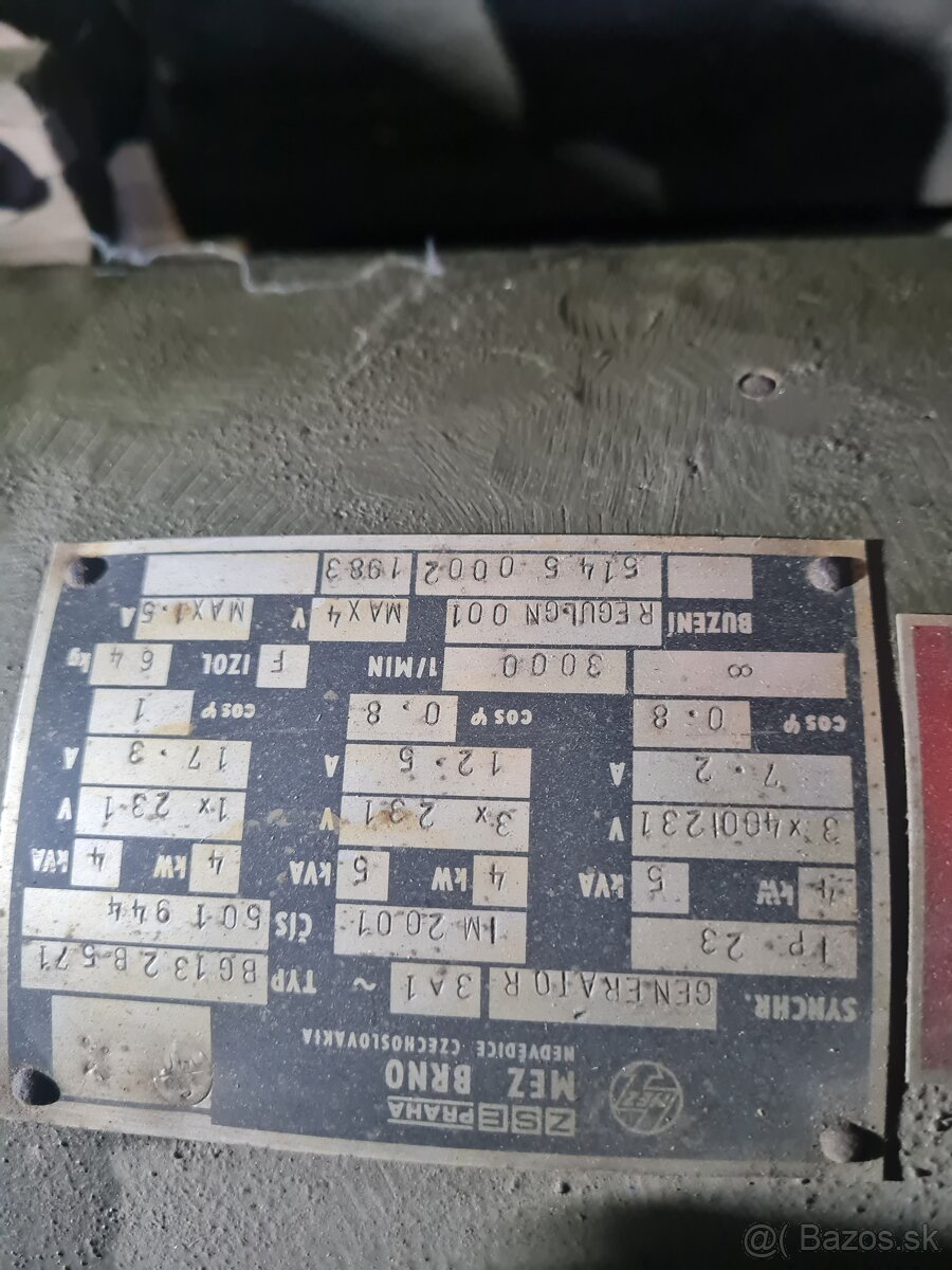 Vojenská elektrocentrála 4kw - 5