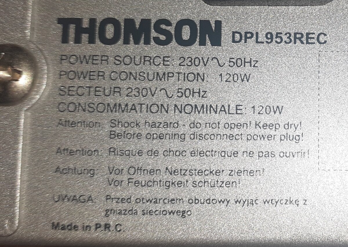 Predám DVD Thomson DPL953REC - 5
