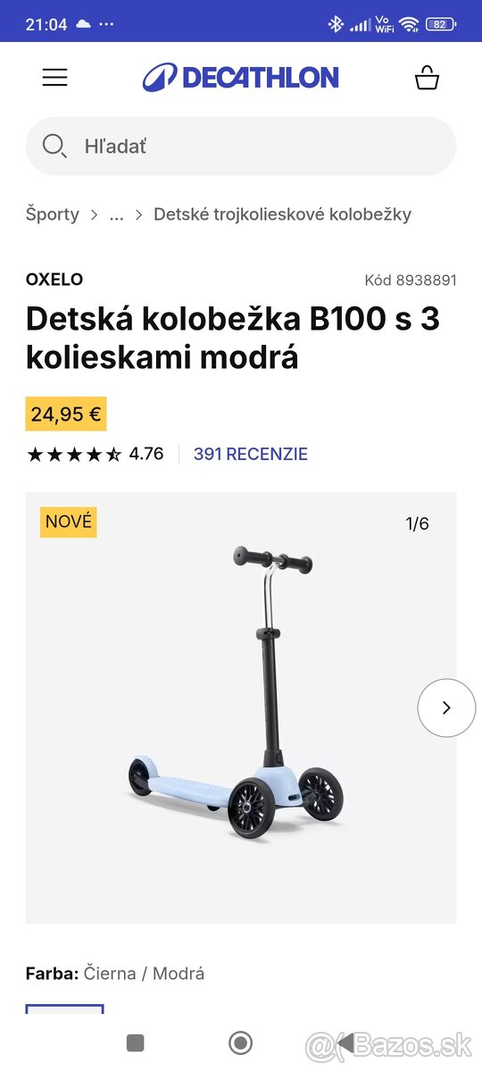 Kolobežka OXELO - 5