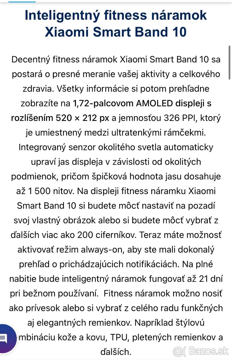 Xiaomi Smart band 10 fitness naramok - 5