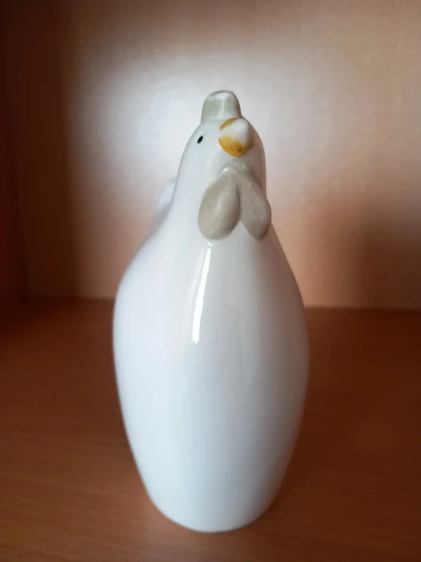 Keramická stojaca sliepočka 15x10x7 cm - 5