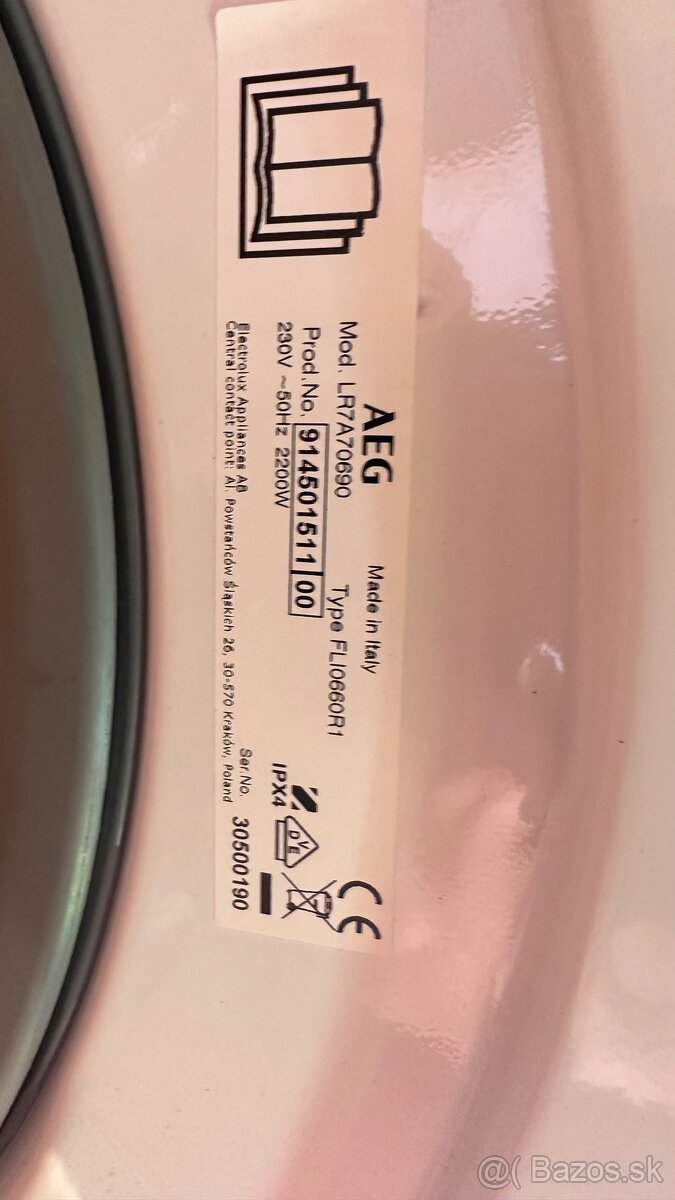 Práčka AEG LR7A70690 Série 7000 s ProSteam® a ProSense® Tech - 5