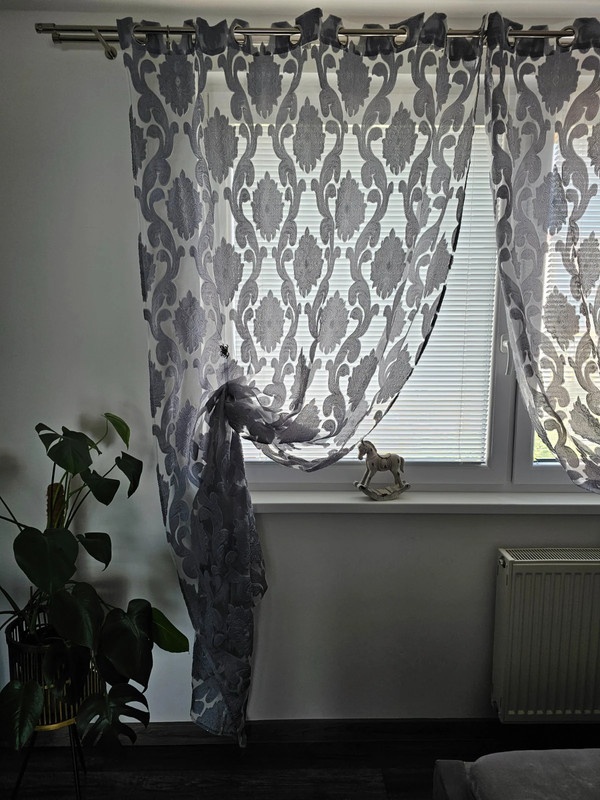 Záclona s ornamentom 2ks - 5