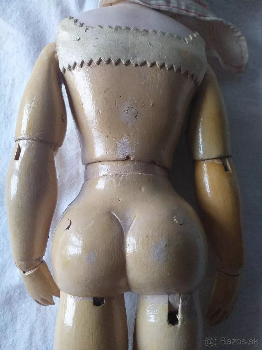 Stará bábika na reštaurovanie. Označte pre identifikáciu. - 5