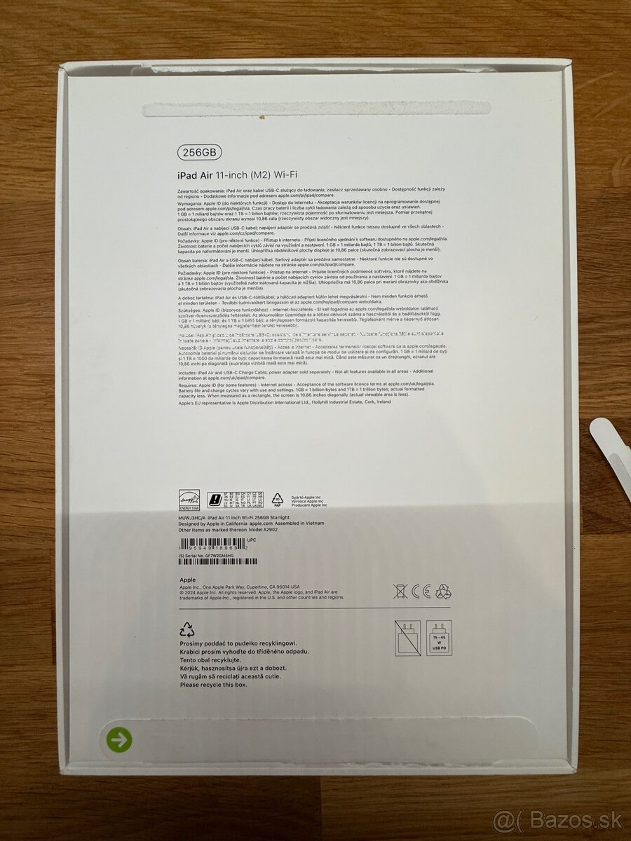 iPad Air 11” (M2) 256GB Wifi, Starlight/ zlaty - 5