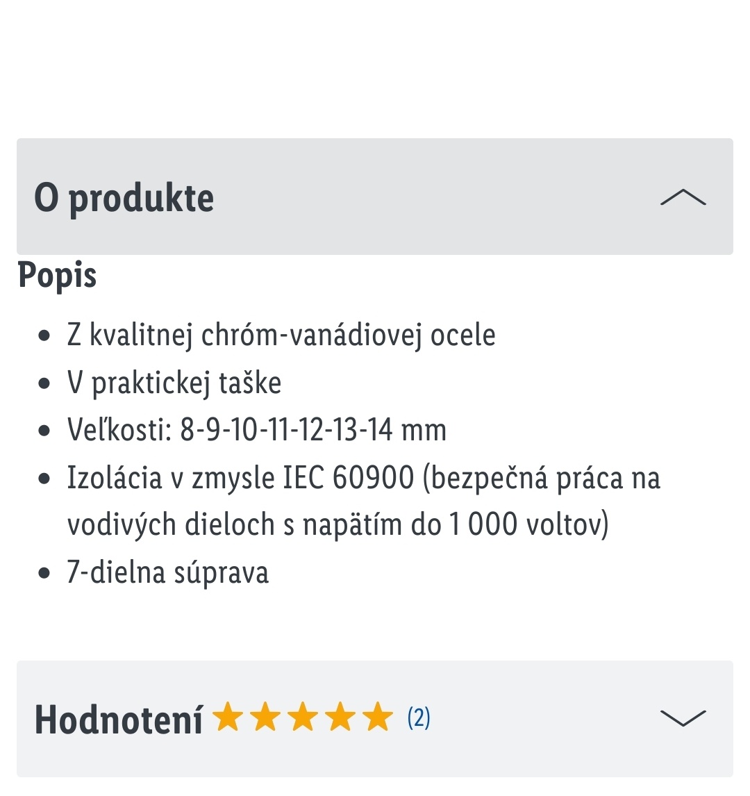 Parkside VDE sada izolovanych klucov 1000 V PC 56 EUR - 5