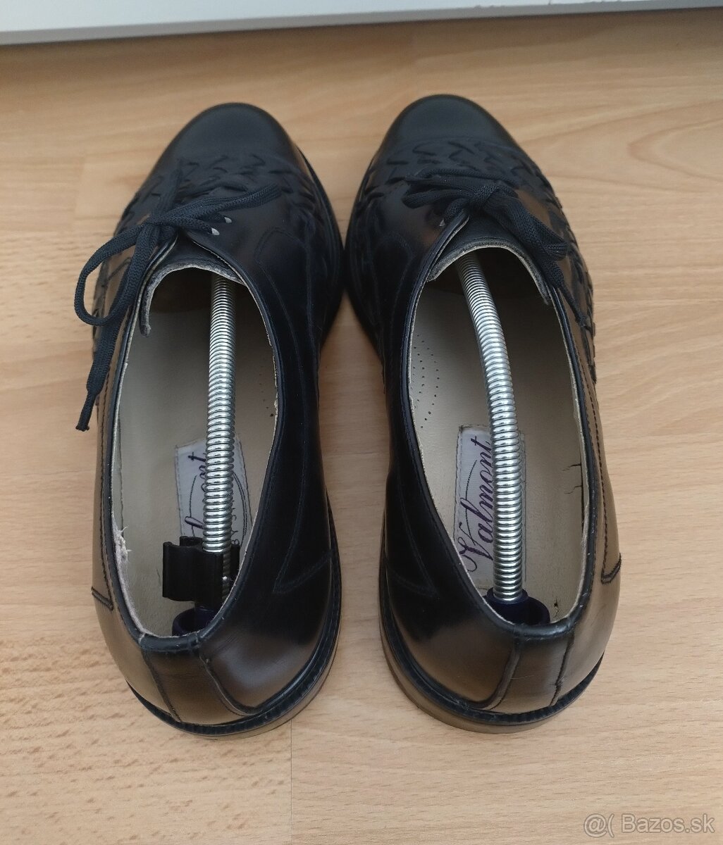 Pánske čierne elegantné topánky - 5