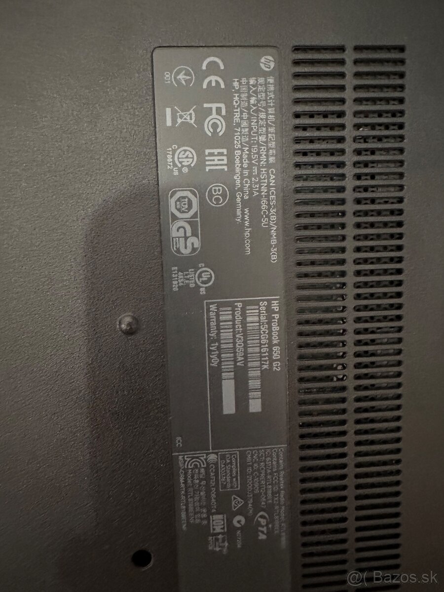 Notebook HP ProBook 650 - 5