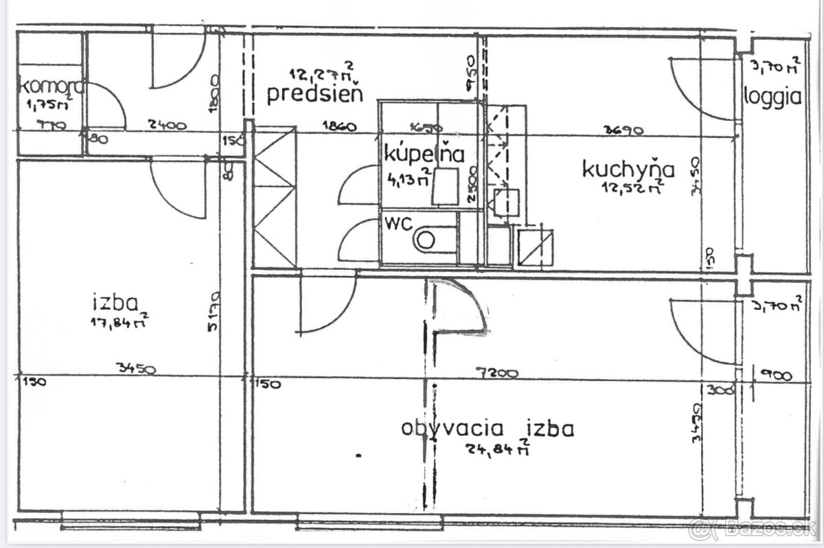 Predaj 2i byt (prerobený na 3i) Fraňa Kráľa, Brezno - 5