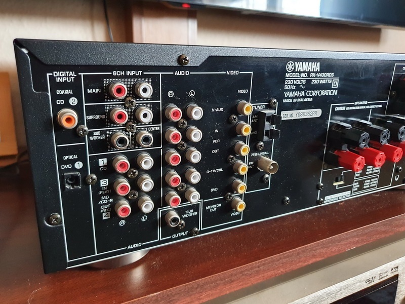 6 kanálový zosilňovač domáceho kina Yamaha RX-V430RDS - 5