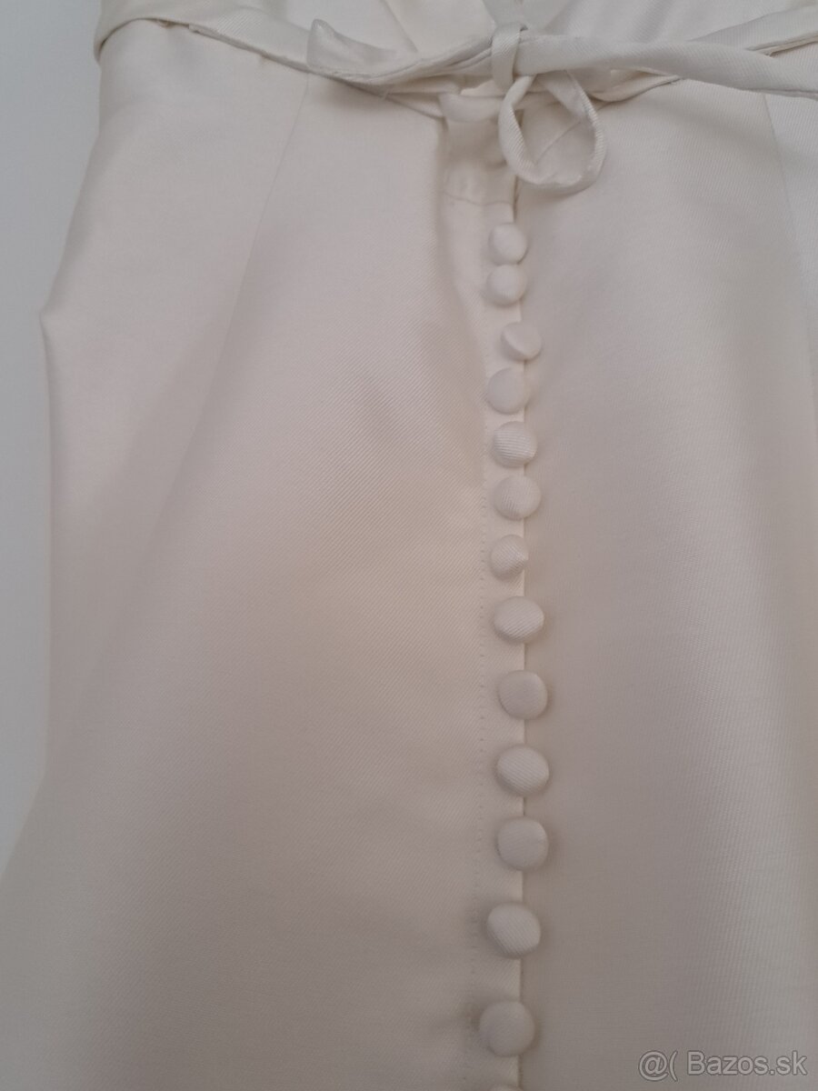 Romantické šaty s vlečkou veľ.34-36 - 5