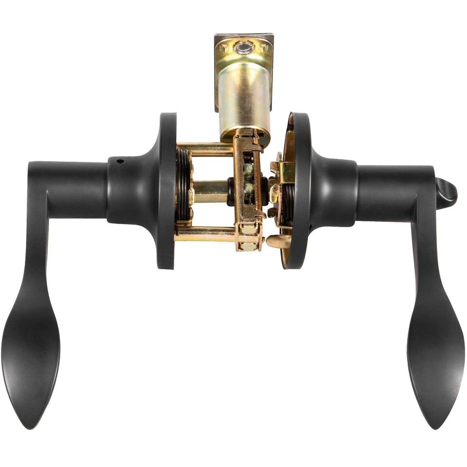 Set černých klik se zámkem, klíčky - 5