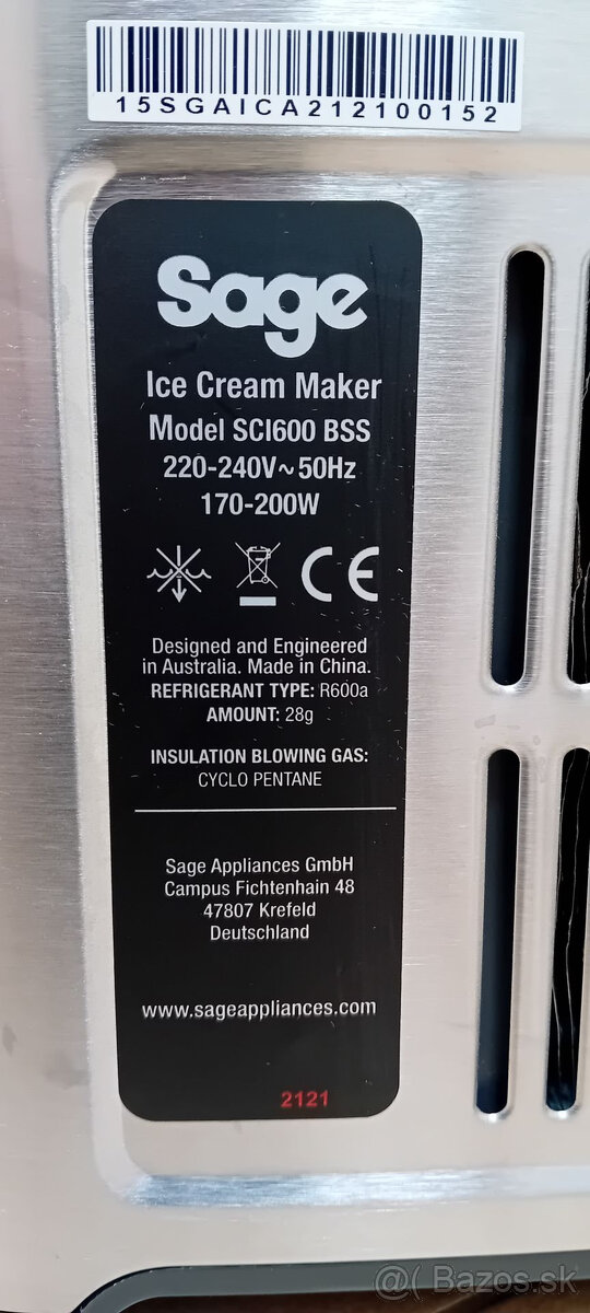 Zmrzlinovač Sage - 5