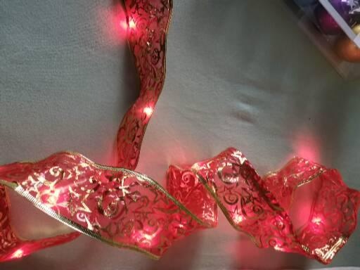 Vianočné ozdoby balenia nové plus svietiaca stuha - 5