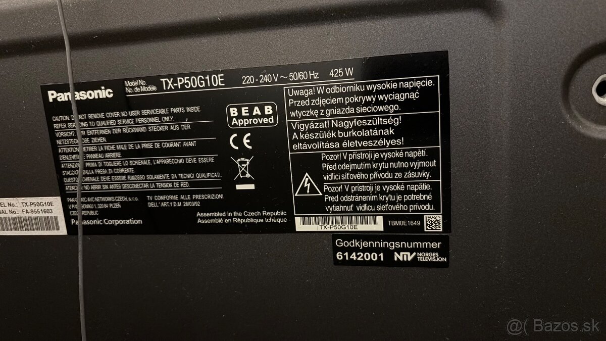 50" Panasonic VIERA TX P50G10E - 5