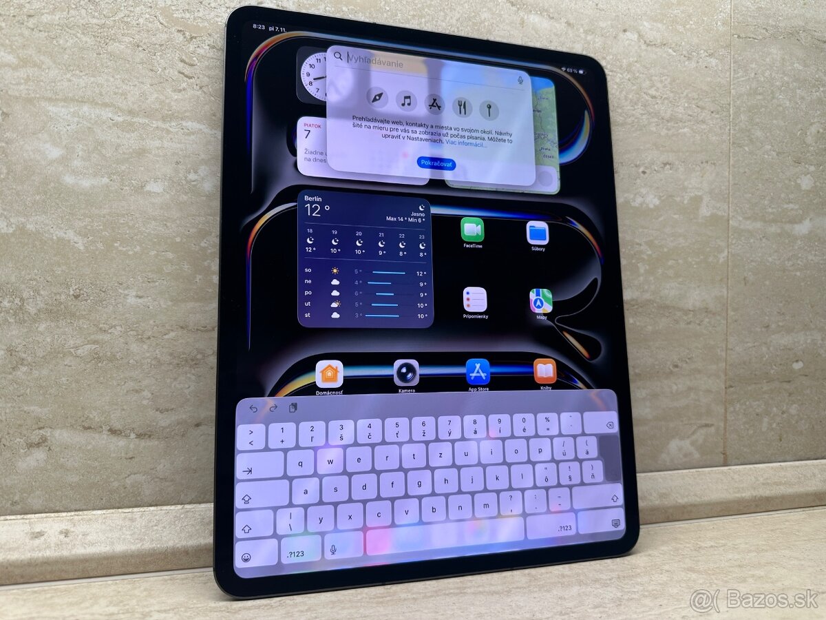 iPad Pro 13 256GB Wi-Fi + Cellular Space Black, 100% batéria - 5