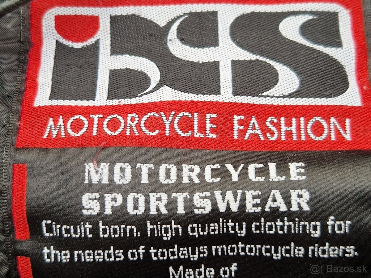 Pánská kožená moto bunda iXS velikost 66 (3XL) - 5