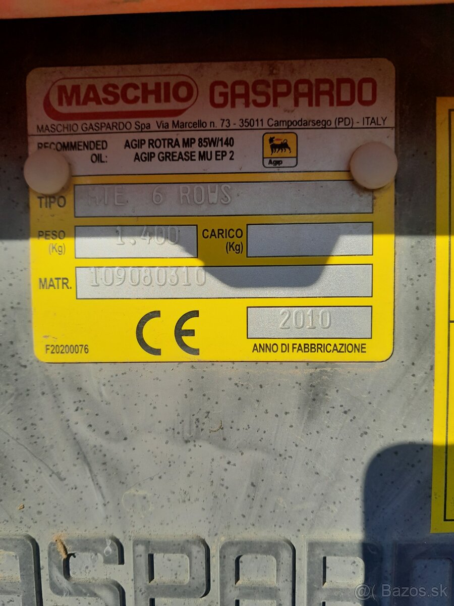 Prodám šestiřádkovu sejacku maschio gaspardo - 5
