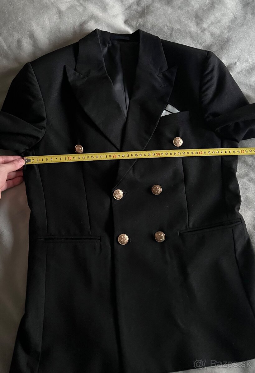 Dvojradove cierne sako - 5
