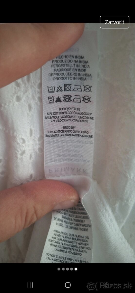 Bavlnené letne šaty 164 - 5