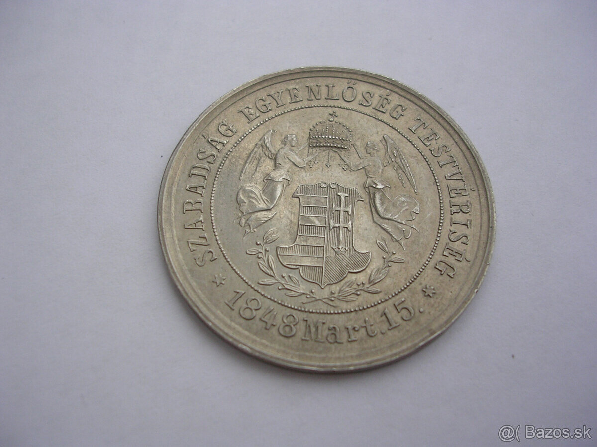 Strieborná a bronzová medaila 1874 ARAD - 5