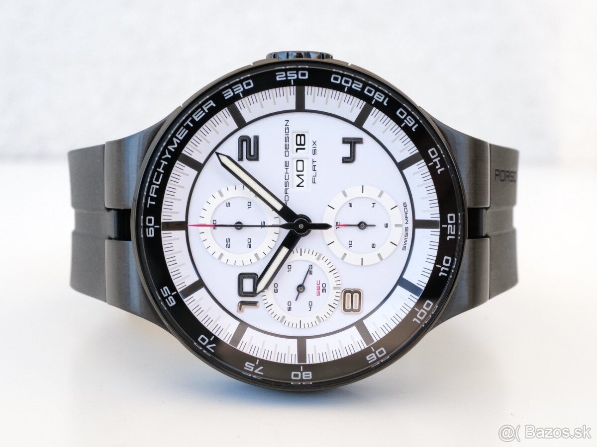 Porsche Design, model P6360 white dial, originál hodinky - 5