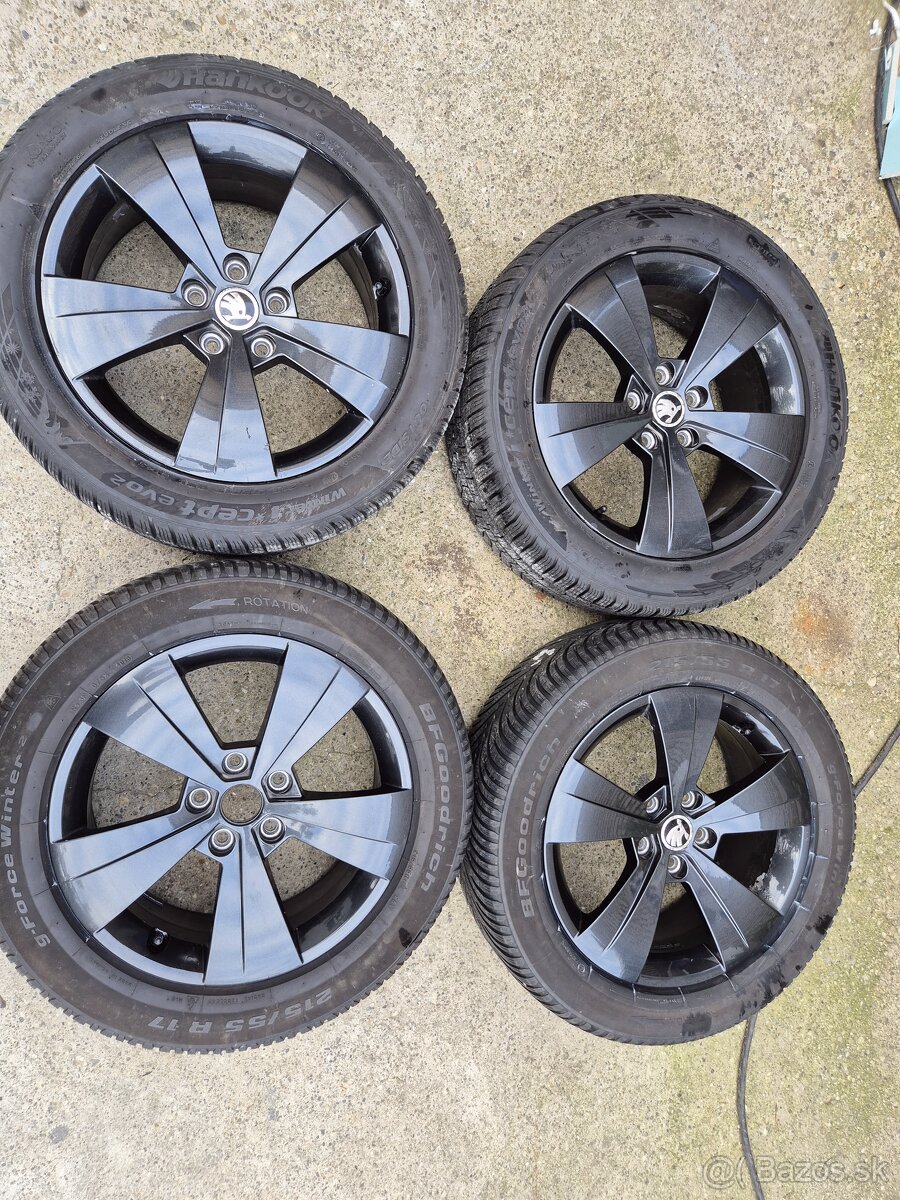 Elektrony 5x112 skoda triton 215/55r17 - 5
