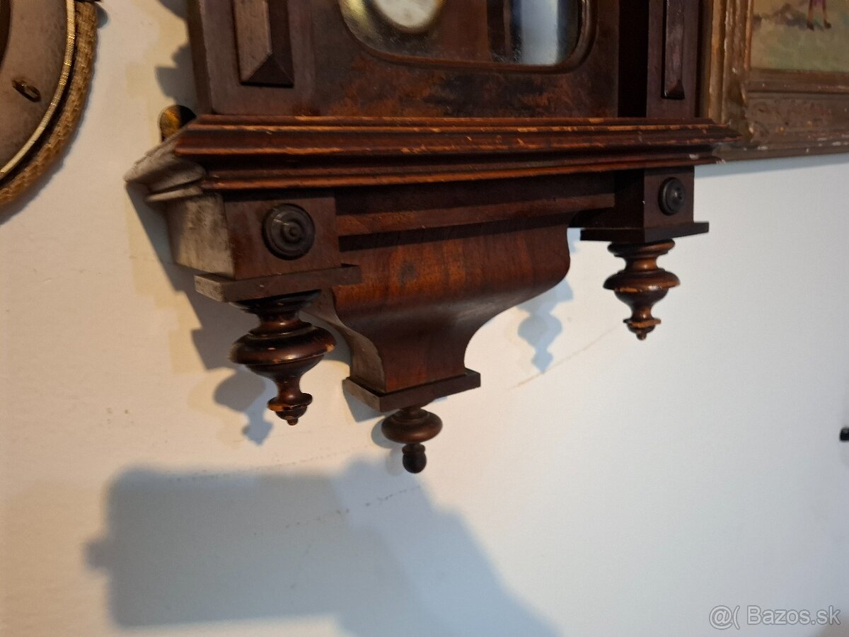 Predám funkčné starožitné polbicie nástenné hodiny Altdeutsc - 5