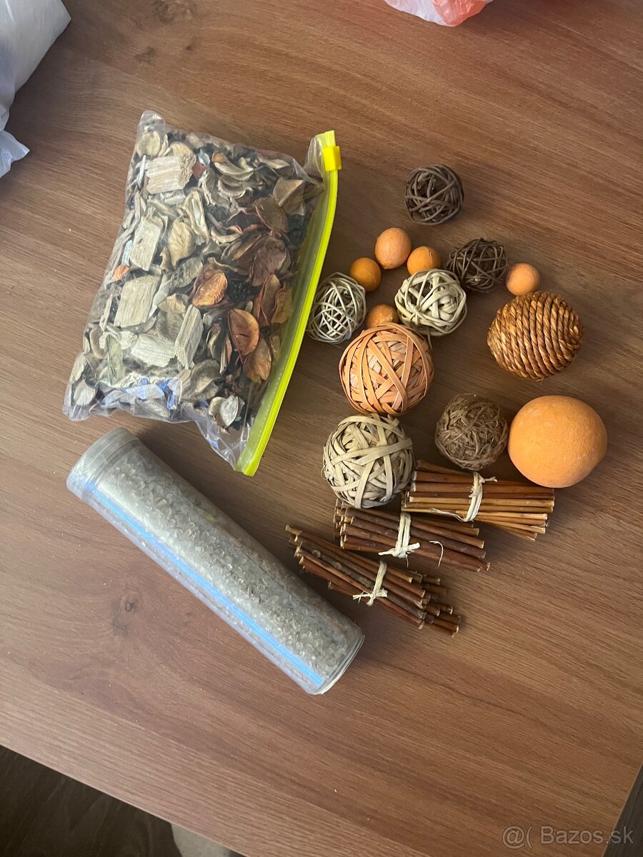 Dekoracie.ozdoby na stol-dekoracne kamienky, drievka,gulicky - 5