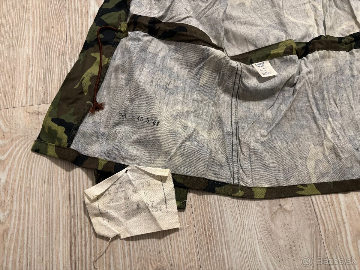 Vojenská bunda s potlačou, blúza vz. 85, maskáče ČSĽA, misia - 5
