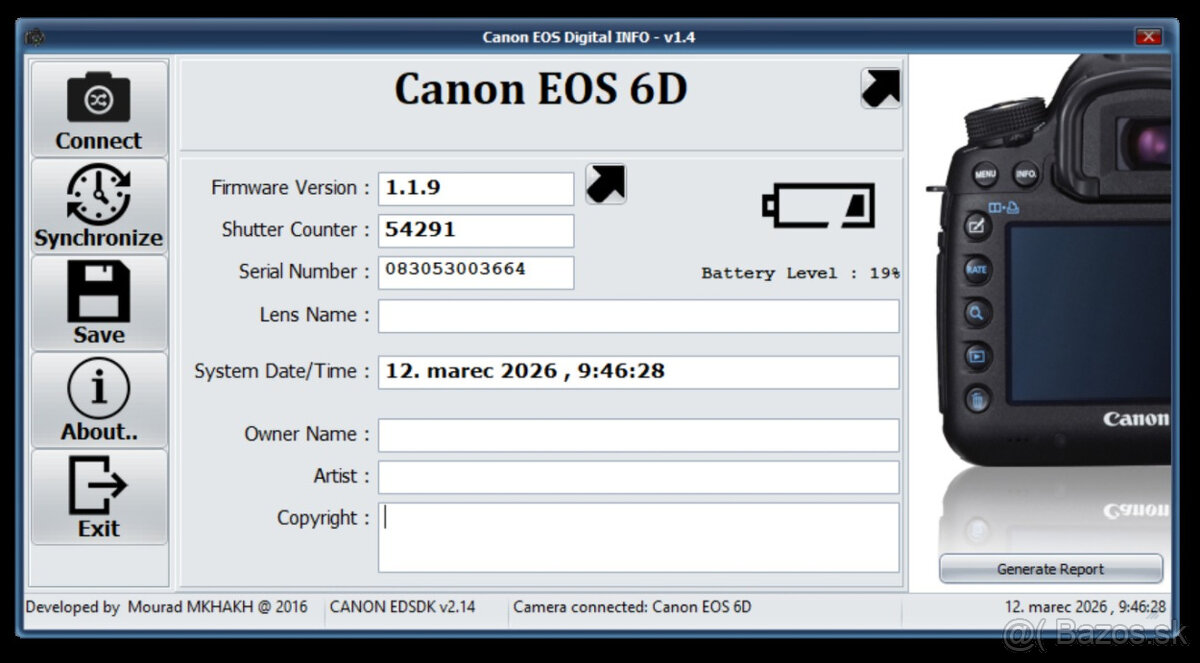 Canon EOS 6D – full frame fotoaparát (telo) - 5