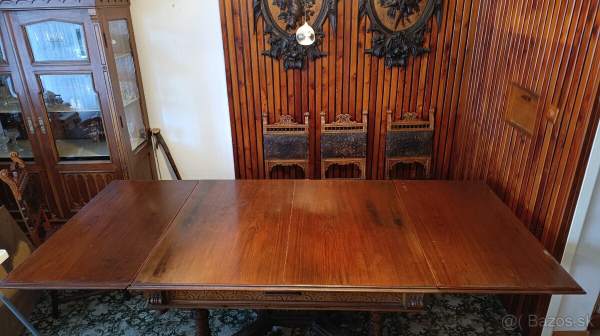 Predám starožitný jedálenský stôl - 5