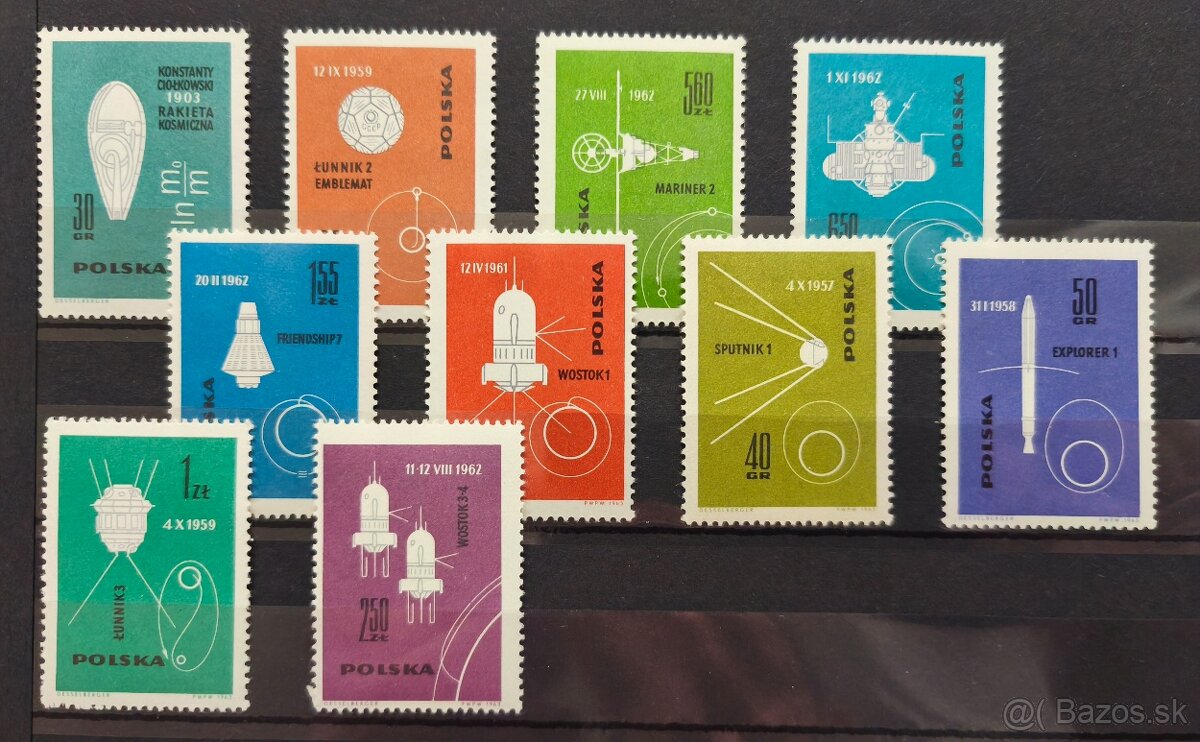 Známky kozmos - 5