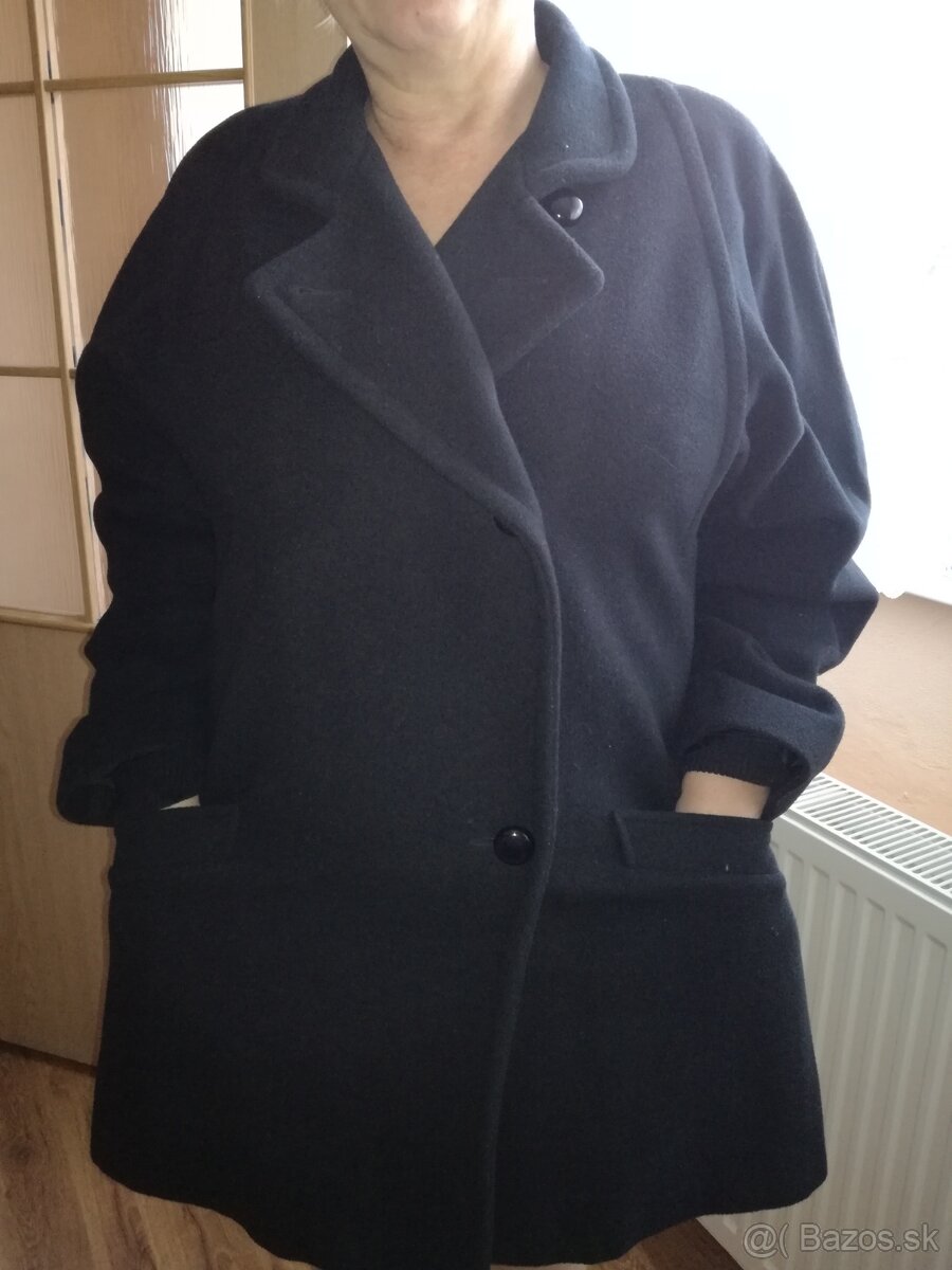 Dámsky vlnený kabát veľ.42 - 5