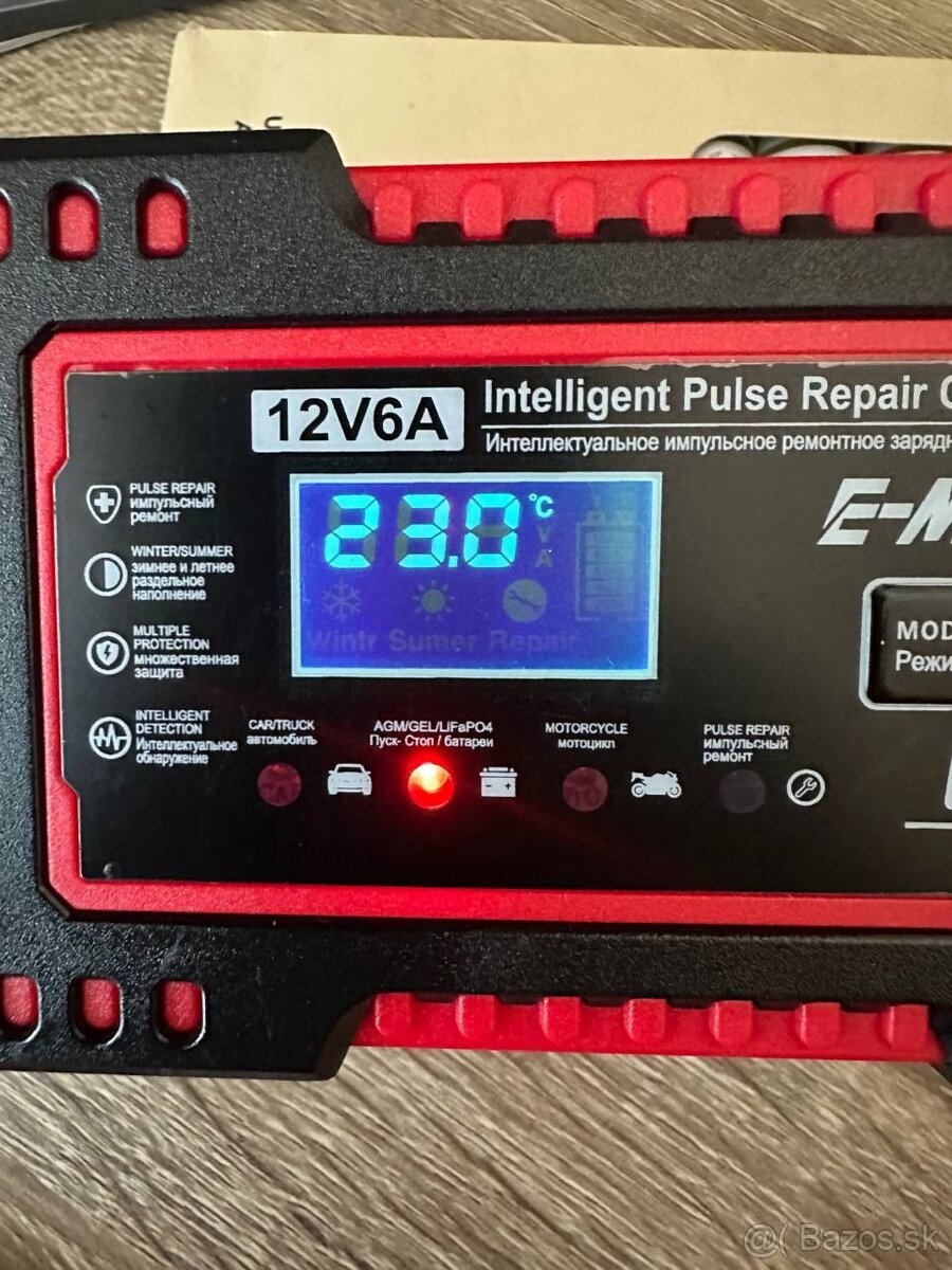 Nabíjačka na autobatérie 6A 12V - Nová - 5