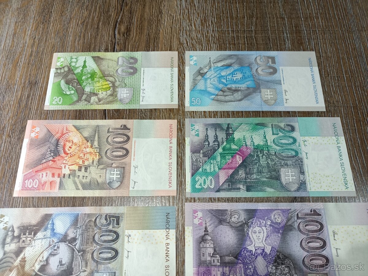 Sada Slevenských bankoviek - 5