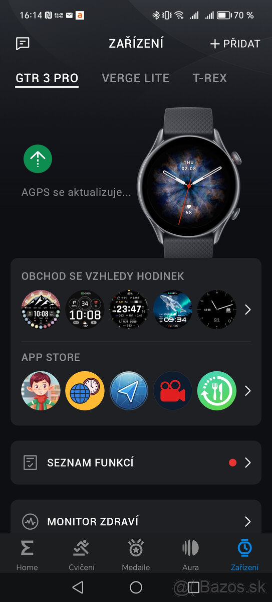 Amazfit GTR 3 Pro Black hodinky - 5