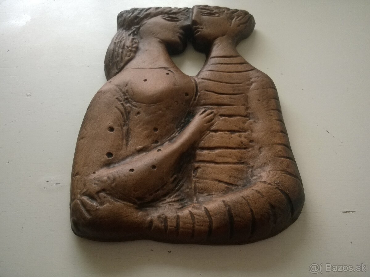 Milenci -retro reliéf - 5