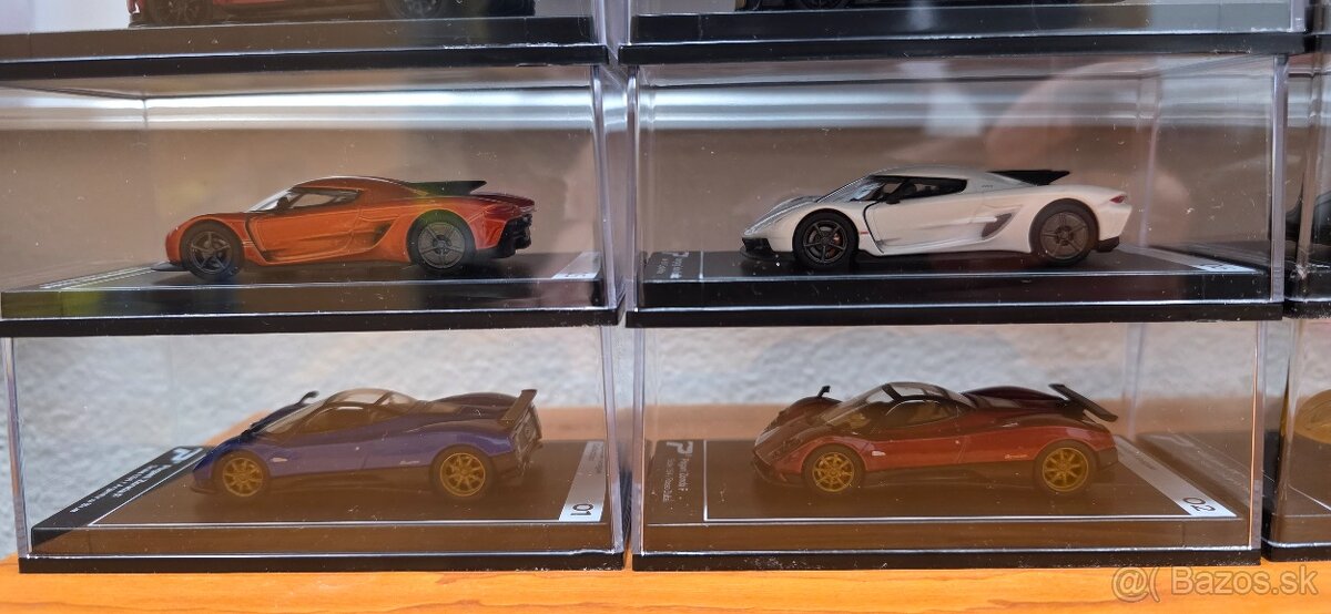 Kolekcia Poster cars 1:64 Bugatti, Pagani, Porsche, Mclaren, - 5