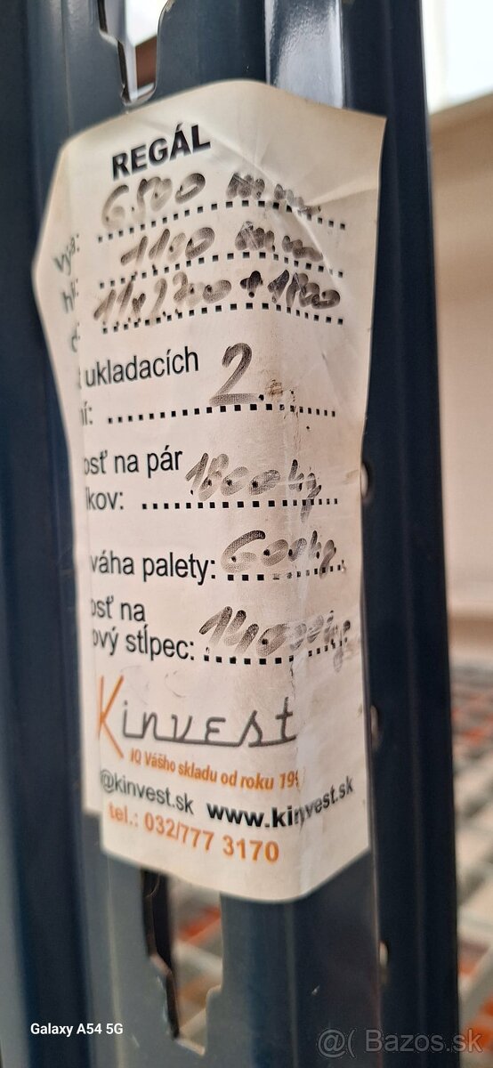 Predám skladové paletové regále - 5