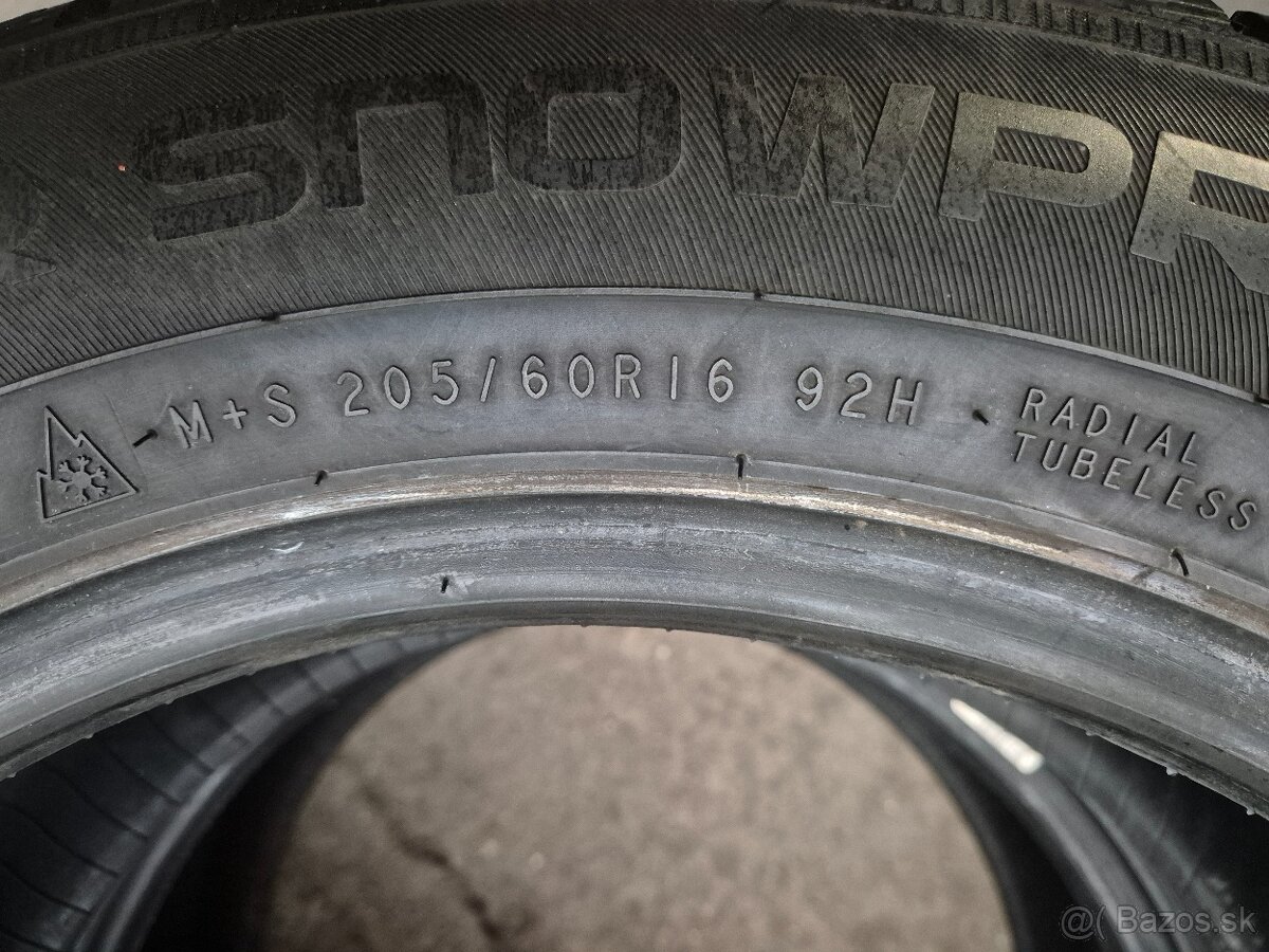 205/60 r16 zimné 2 ks NOKIAN dezén 6,9 mm DOT2020 - 5