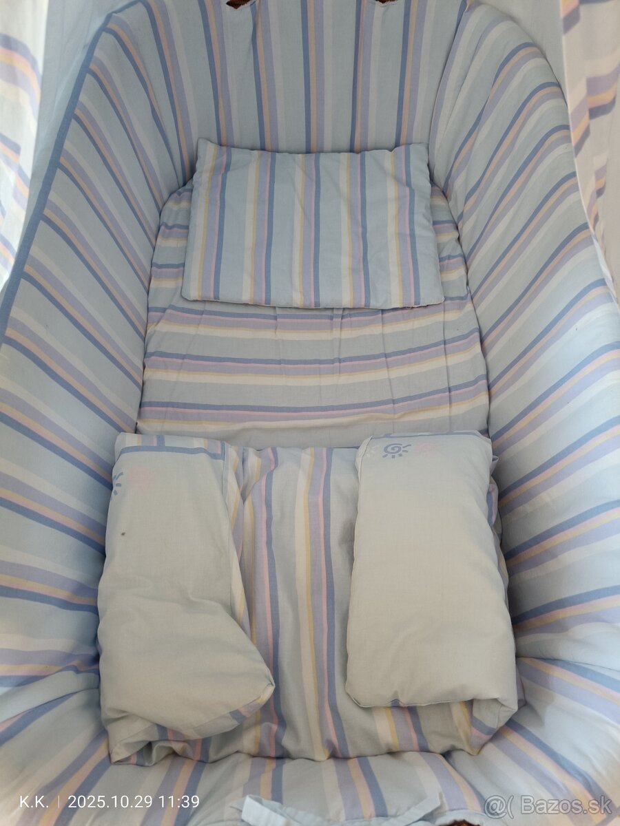 Postieľka - prútený košík - 5