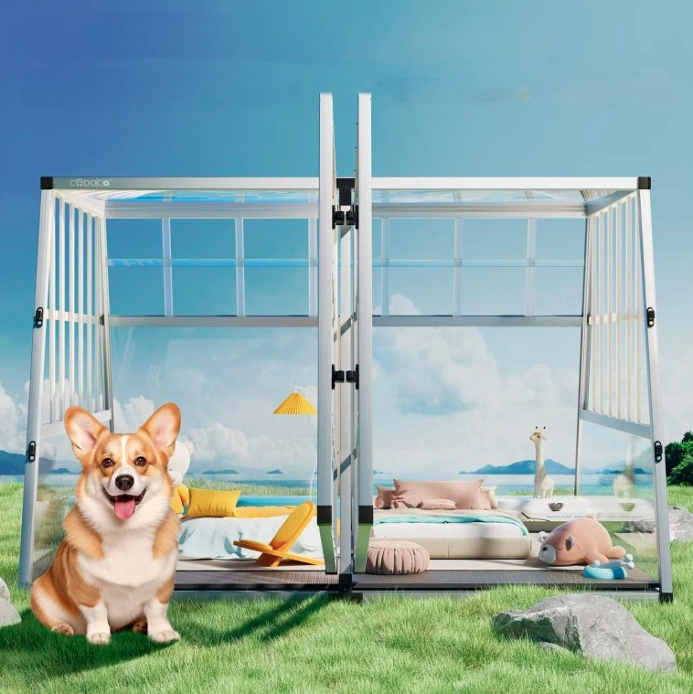 Alu hliníková prepravka pre psa XXL s odnímateľnou prepážkou - 5