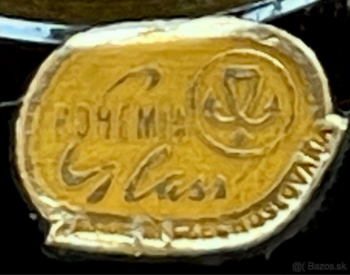 Hutné sklo - Bohemia Glass - Made in Czechoslovakia - 5