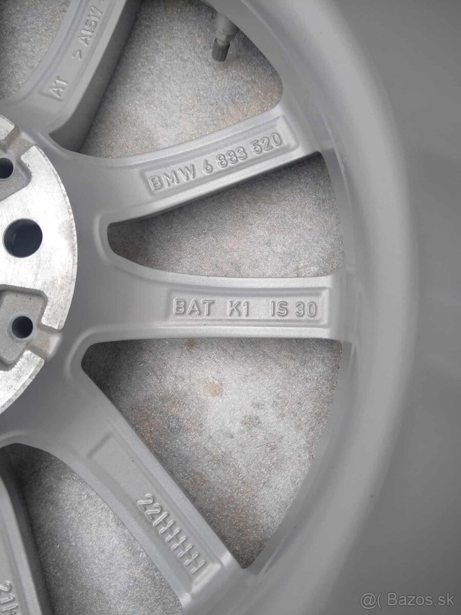17" alu BMW 5 x 112 + TPMS originál TOP stav + zimné pneu. - 5