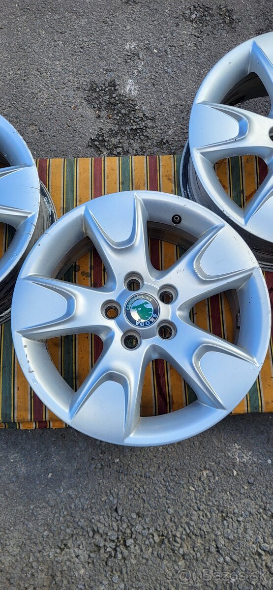 Predám originál ALU disky Škoda 5x100 - 5