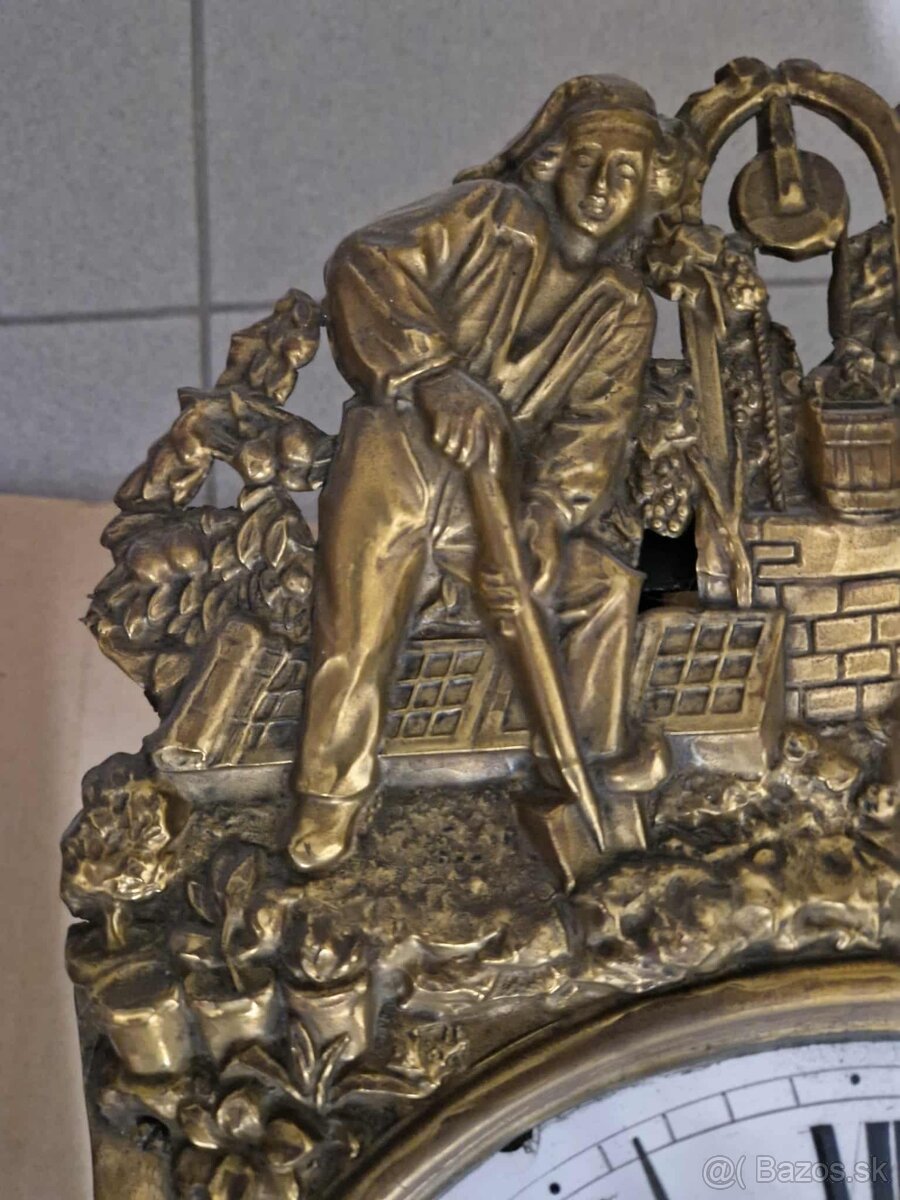 Comtoise nástenné hodiny starožitné - 5