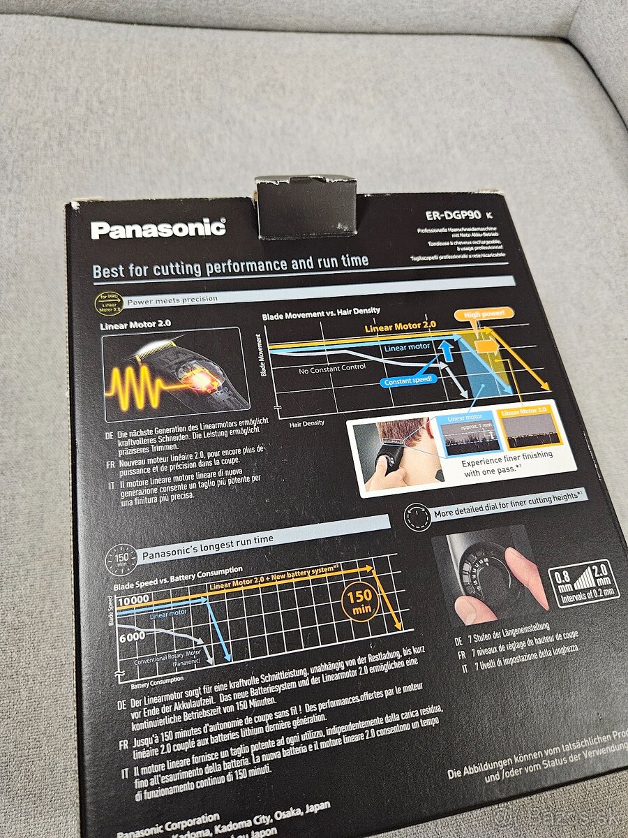 Panasonic ER-DGP90-K – profesionálny zastrihávač vlasov - 5