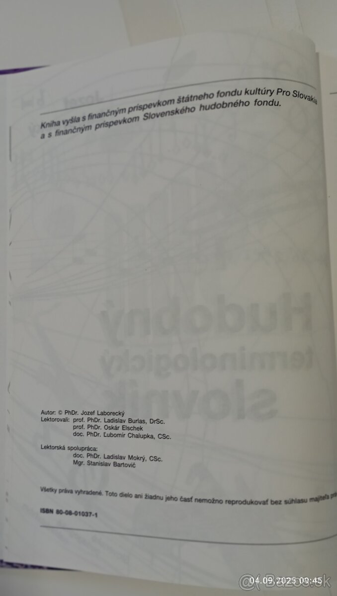 HUDOBNY TERMINOLOGICKY SLOVNIK - 5