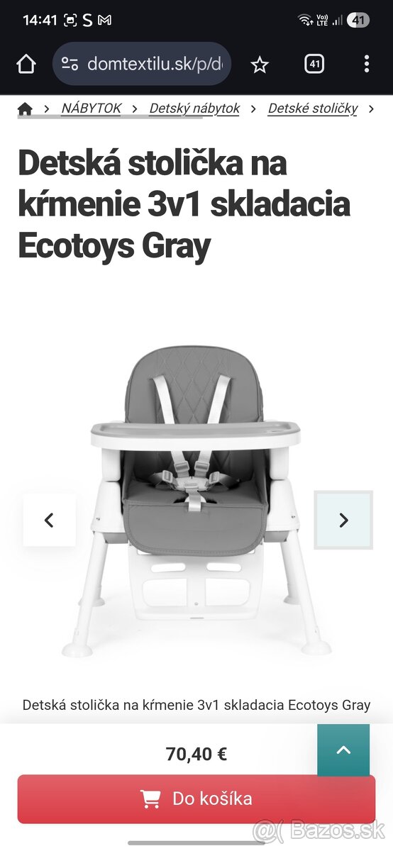 Stolička pre deti na kŕmenie - 5